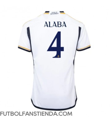 Real Madrid David Alaba #4 Primera Equipación 2023-24 Manga Corta